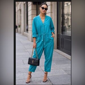Vintage turquoise jumpsuit boiler suit  Espírit Sport medium